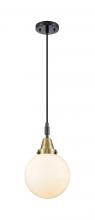 Innovations Lighting 447-1P-BAB-G201-8 - Beacon - 1 Light - 8 inch - Black Antique Brass - Mini Pendant
