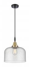 Innovations Lighting 447-1P-BAB-G74-L - Bell - 1 Light - 12 inch - Black Antique Brass - Mini Pendant