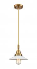 Innovations Lighting 447-1P-BB-G1 - Halophane - 1 Light - 9 inch - Brushed Brass - Mini Pendant