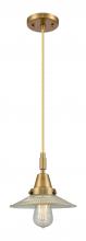 Innovations Lighting 447-1P-BB-G2 - Halophane - 1 Light - 9 inch - Brushed Brass - Mini Pendant
