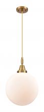 Innovations Lighting 447-1P-BB-G201-12 - Beacon - 1 Light - 12 inch - Brushed Brass - Mini Pendant
