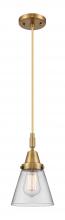 Innovations Lighting 447-1P-BB-G62 - Cone - 1 Light - 6 inch - Brushed Brass - Mini Pendant