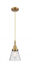 Innovations Lighting 447-1P-BB-G64 - Cone - 1 Light - 6 inch - Brushed Brass - Mini Pendant