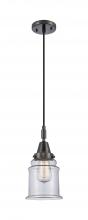 Innovations Lighting 447-1P-BK-G182 - Canton - 1 Light - 7 inch - Matte Black - Mini Pendant