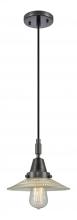 Innovations Lighting 447-1P-BK-G2 - Halophane - 1 Light - 9 inch - Matte Black - Mini Pendant