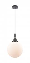 Innovations Lighting 447-1P-BK-G201-10 - Beacon - 1 Light - 10 inch - Matte Black - Mini Pendant
