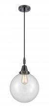 Innovations Lighting 447-1P-BK-G202-10 - Beacon - 1 Light - 10 inch - Matte Black - Mini Pendant