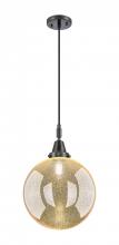 Innovations Lighting 447-1P-BK-G208-12 - Beacon - 1 Light - 12 inch - Matte Black - Mini Pendant