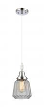 Innovations Lighting 447-1P-PC-G142 - Chatham - 1 Light - 7 inch - Polished Chrome - Mini Pendant