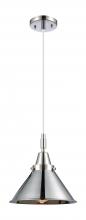 Innovations Lighting 447-1P-PC-M10-PC - Briarcliff - 1 Light - 10 inch - Polished Chrome - Mini Pendant