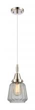 Innovations Lighting 447-1P-PN-G142 - Chatham - 1 Light - 7 inch - Polished Nickel - Mini Pendant