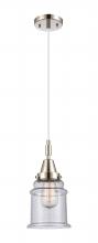 Innovations Lighting 447-1P-PN-G184 - Canton - 1 Light - 7 inch - Polished Nickel - Mini Pendant