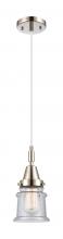 Innovations Lighting 447-1P-PN-G184S - Canton - 1 Light - 7 inch - Polished Nickel - Mini Pendant