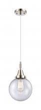 Innovations Lighting 447-1P-PN-G204-8 - Beacon - 1 Light - 8 inch - Polished Nickel - Mini Pendant