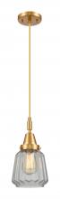 Innovations Lighting 447-1P-SG-G142 - Chatham - 1 Light - 7 inch - Satin Gold - Mini Pendant