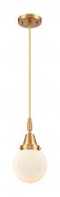 Innovations Lighting 447-1P-SG-G201-6 - Beacon - 1 Light - 6 inch - Satin Gold - Mini Pendant
