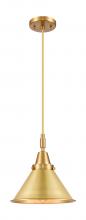 Innovations Lighting 447-1P-SG-M10-SG - Briarcliff - 1 Light - 10 inch - Satin Gold - Mini Pendant