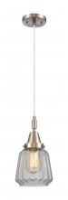 Innovations Lighting 447-1P-SN-G142 - Chatham - 1 Light - 7 inch - Brushed Satin Nickel - Mini Pendant