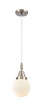 Innovations Lighting 447-1P-SN-G201-6 - Beacon - 1 Light - 6 inch - Brushed Satin Nickel - Mini Pendant