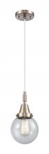 Innovations Lighting 447-1P-SN-G204-6 - Beacon - 1 Light - 6 inch - Brushed Satin Nickel - Mini Pendant