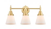 Innovations Lighting 447-3W-SG-G61 - Cone - 3 Light - 24 inch - Satin Gold - Bath Vanity Light