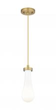 Innovations Lighting 451-1P-BB-G451-4GWH - Owego - 1 Light - 5 inch - Brushed Brass - Pendant