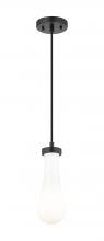 Innovations Lighting 451-1P-BK-G451-4GWH - Owego - 1 Light - 5 inch - Matte Black - Pendant
