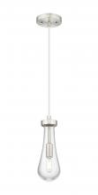 Innovations Lighting 451-1P-SN-G451-4CL - Owego - 1 Light - 5 inch - Satin Nickel - Pendant