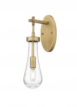 Innovations Lighting 451-1W-BB-G451-4CL - Owego - 1 Light - 5 inch - Brushed Brass - Sconce