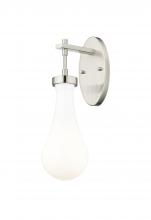 Innovations Lighting 451-1W-SN-G451-5GWH - Owego - 1 Light - 5 inch - Satin Nickel - Sconce