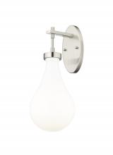 Innovations Lighting 451-1W-SN-G451-7GWH - Owego - 1 Light - 5 inch - Satin Nickel - Sconce