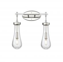 Innovations Lighting 451-2W-PN-G451-4CL - Owego - 2 Light - 17 inch - Polished Nickel - Bath Vanity Light