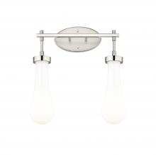 Innovations Lighting 451-2W-SN-G451-4GWH - Owego - 2 Light - 17 inch - Satin Nickel - Bath Vanity Light