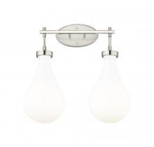 Innovations Lighting 451-2W-SN-G451-7GWH - Owego - 2 Light - 17 inch - Satin Nickel - Bath Vanity Light