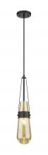 Innovations Lighting 452-1P-BK-G452-4ME - Milan - 1 Light - 4 inch - Matte Black - Pendant