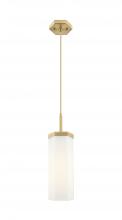 Innovations Lighting 463-1P-BB-G463-12WH - Blakeley - 1 Light - 5 inch - Brushed Brass - Pendant