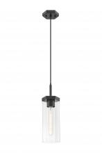 Innovations Lighting 463-1P-BK-G463-12CL - Blakeley - 1 Light - 5 inch - Matte Black - Pendant