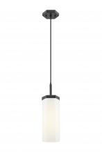 Innovations Lighting 463-1P-BK-G463-12WH - Blakeley - 1 Light - 5 inch - Matte Black - Pendant