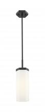 Innovations Lighting 463-1S-BK-G463-12WH - Blakeley - 1 Light - 5 inch - Matte Black - Pendant