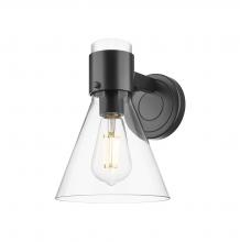 Innovations Lighting 464-1W-BK-G464C-7CL - Lawton Cone - 1 Light - 8 inch - Matte Black - Sconce