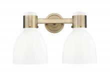 Innovations Lighting 464-2W-BB-G464D-7GW - Lawton Bell - 2 Light - 17 inch - Brushed Brass - Bath Vanity Light
