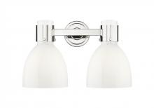 Innovations Lighting 464-2W-PN-G464D-7GW - Lawton Bell - 2 Light - 17 inch - Polished Nickel - Bath Vanity Light