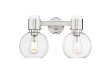 Innovations Lighting 464-2W-SN-G464B-7SDY - Lawton Sphere - 2 Light - 17 inch - Brushed Satin Nickel - Bath Vanity Light