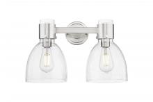 Innovations Lighting 464-2W-SN-G464D-7SDY - Lawton Bell - 2 Light - 17 inch - Satin Nickel - Bath Vanity Light