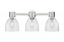 Innovations Lighting 464-3W-SN-G464D-7SDY - Lawton Bell - 3 Light - 27 inch - Satin Nickel - Bath Vanity Light
