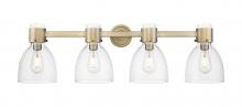 Innovations Lighting 464-4W-BB-G464D-7SDY - Lawton Bell - 4 Light - 27 inch - Brushed Brass - Bath Vanity Light