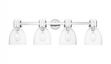 Innovations Lighting 464-4W-PN-G464D-7CL - Lawton Bell - 4 Light - 27 inch - Polished Nickel - Bath Vanity Light