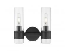 Innovations Lighting 467-2W-BK-G467-CL - Arden - 2 Light - 14 inch - Matte Black - Bath Vanity Light