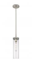 Innovations Lighting 471-1S-SN-G471-12CL - Lincoln - 1 Light - 4 inch - Satin Nickel - Pendant
