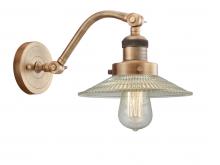 Innovations Lighting 515-1W-BB-G2 - Halophane - 1 Light - 9 inch - Brushed Brass - Adjustable Sconce